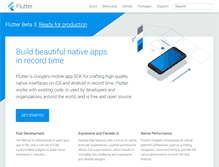Tablet Screenshot of flutter.io